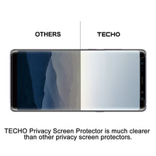 TECHO Privacy Screen Protector for Samsung Galaxy S9 Plus, Anti-Spy 9H Tempered Glass [Full Adhesive] [Case-Friendly] [Highly Responsive] [Anti-Scratch] [Easy Installation]