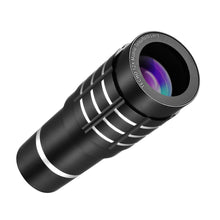 TECHO Professional 12X Zoom Telephoto Lens, Fisheye Lens, Wide Angle Lens, Macro Lens for Mobile Phone
