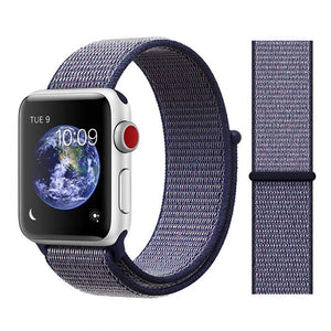 TECHO Sport Loop Breathable Nylon Lightweight Band for Apple Watch Series 4 3 2 1