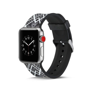 TECHO Colorful Soft Silicone Band for Apple Watch Series 4 3 2 1