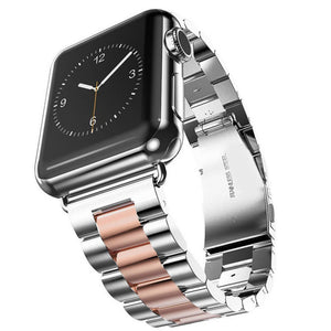 TECHO Stainless Steel Strap for Apple Watch 42mm 38mm Series 1/2/3 Metal Watchband Bracelet for IWatch Series 4 44mm 40mm