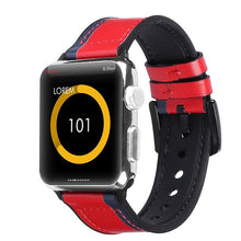 TECHO Leather Band Strap for Apple Watch 44MM 40MM 42MM 38MM